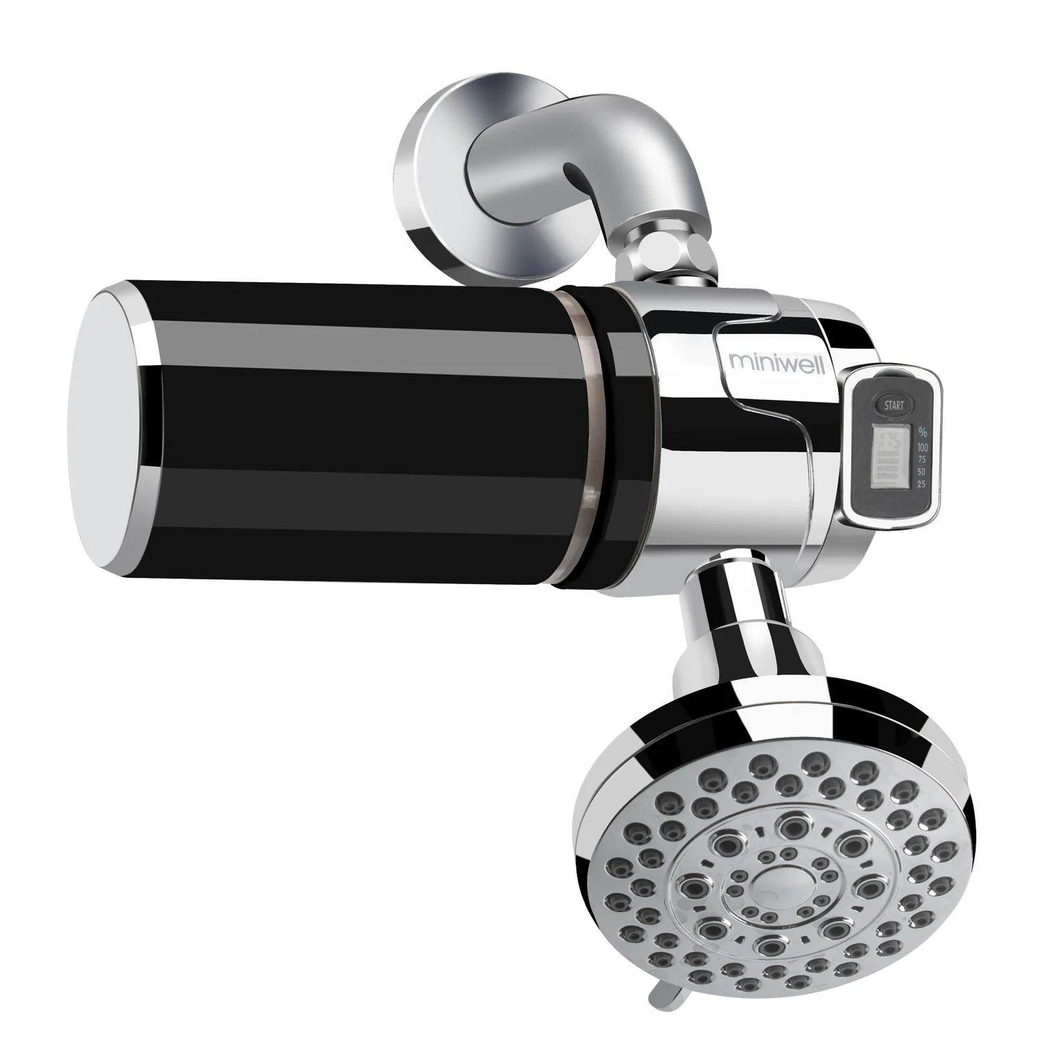 usminiin Shower Water Filter L760-E201 Black Color