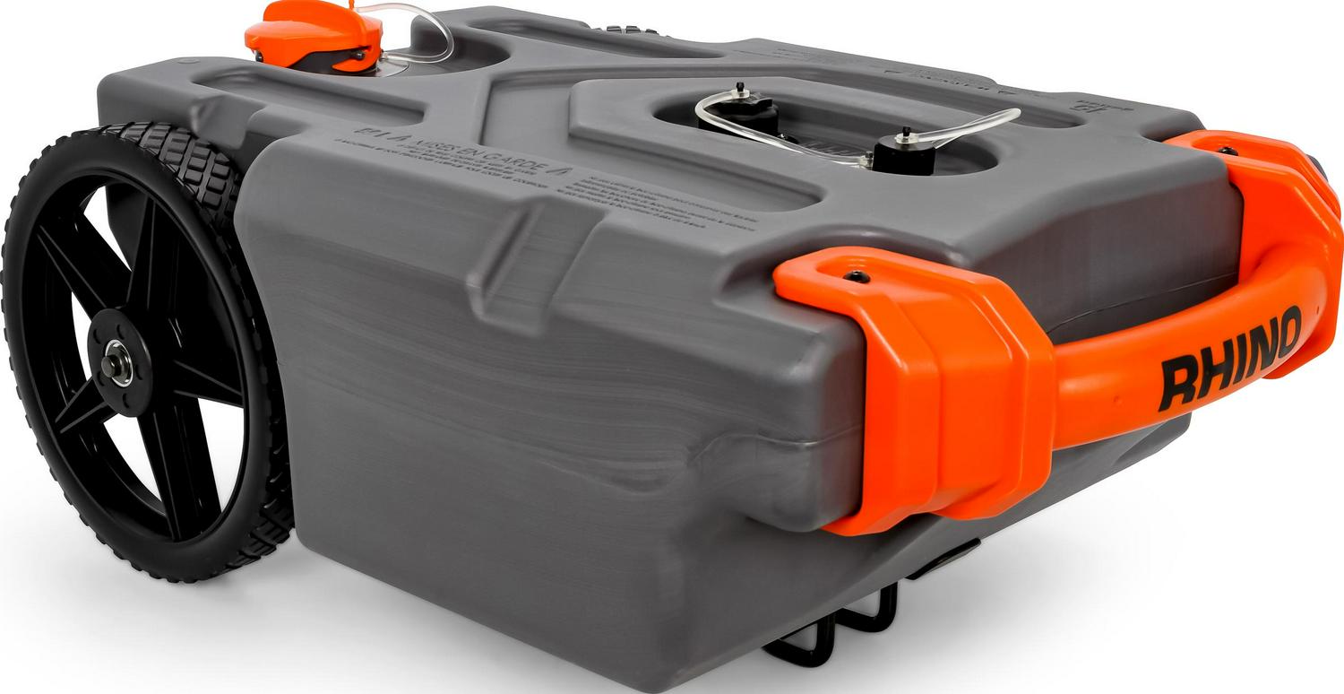 2026 Camco Rhino Heavy Duty 15 Gallon Portable RV Waste Holding Tank 39000