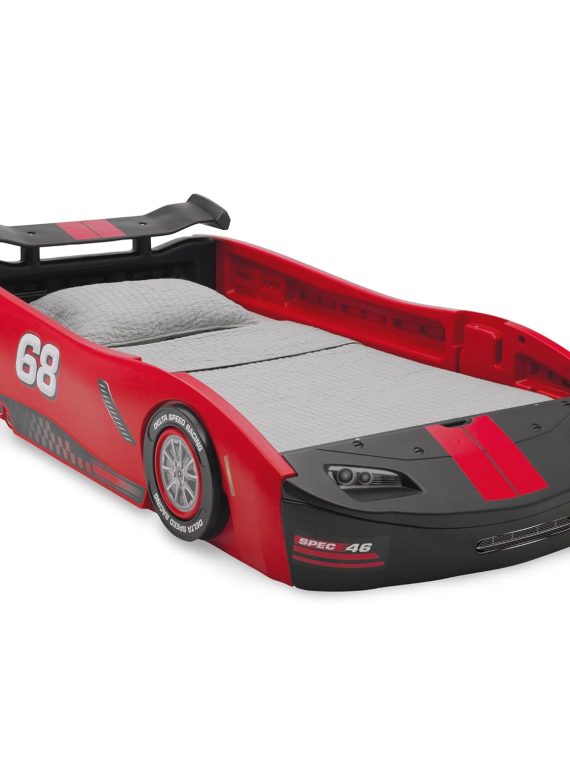 2026 Delta Children Turbo Race Car Twin Bed  Red