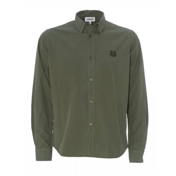 2026 Kenzo Shirt - Green - Casual Shirts