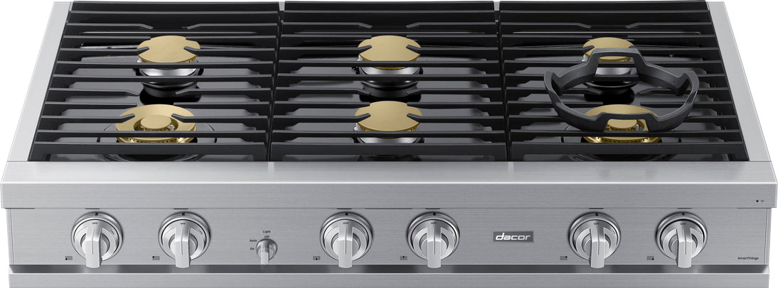 2026 Dacor – Transitional 48′′ Built-In Gas Rangetop with 6 Burners – Silver Stainless Steel