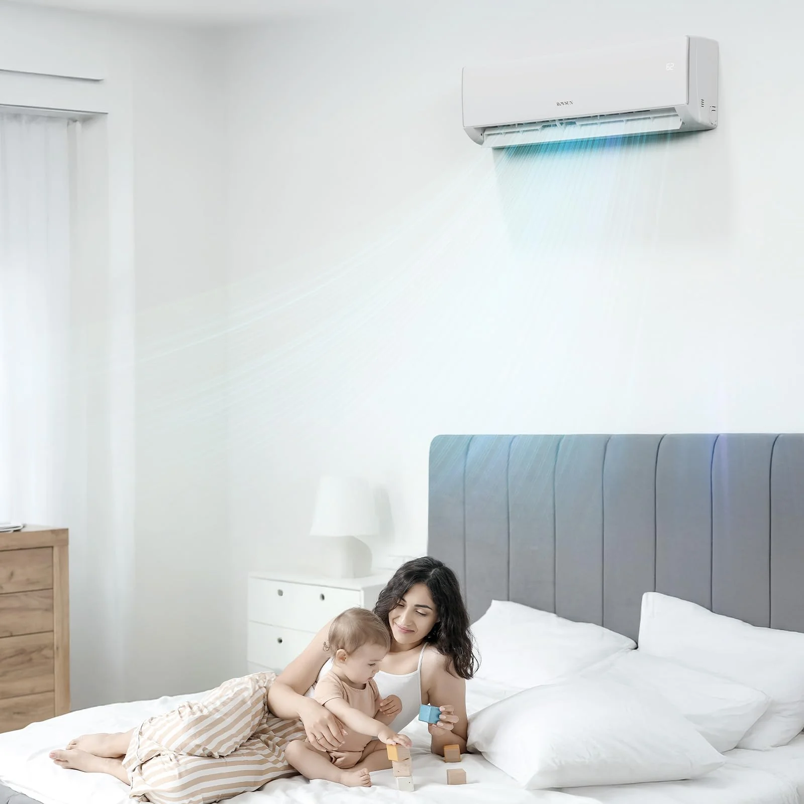 11,500 BTU 17 SEER2 115V Mini Split Air Conditioner with Heat Pump Ductless Inverter & Install Kit