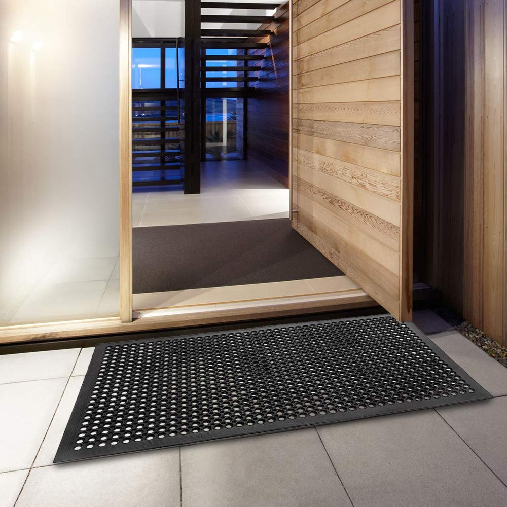 36'' x 60''(3 x 5 FT) Rubber Floor Mat Anti-Fatigue Non-Slip with Holes