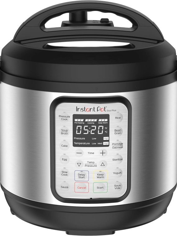 2026 Instant Pot Duo Plus 9-in-1 Electric Pressure Cooker  Slow Cooker  Rice Cooker  Steamer  Sauté  Yogurt Maker  Warmer & Sterilizer  Includes App With Over 800 Recipes  Stainless Steel  6 Quart