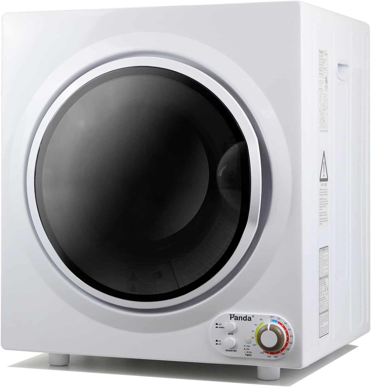 2026 Panda Compact Dryer 13.2 lbs Load Volume 110V 1500W Portable Clothes Dryer 3.5 cu.ft. Stainless Steel Tub  4 Drying Modes