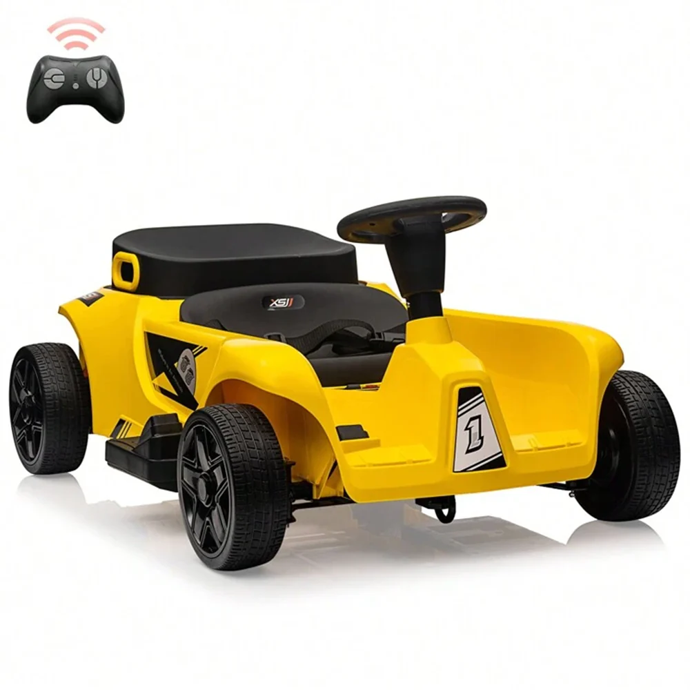 Garvee 2 Seaters 4-Wheelers Electric Ride On Toy for Kids, 24V 120W*2 Powerful Motors Max Load 200 Lbs, Two Driver Modes + Remote Control Modes for Toddlers Child with Music, USB, Storage Box