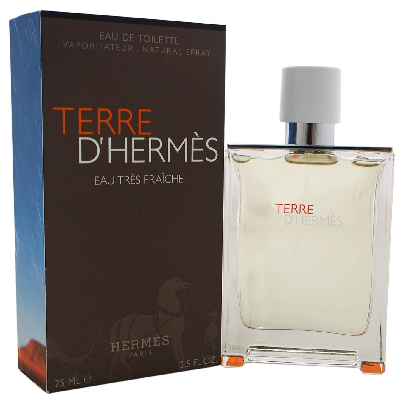 Hermes Terre D&Hermes Eau Tres Fraiche Men EDT Spray - 2.5 fl oz bottle