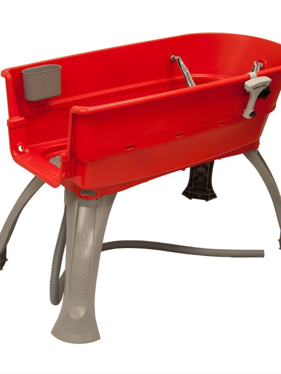 2026 Booster Bath Elevated Dog Bathing & Grooming Center, Large (Red)