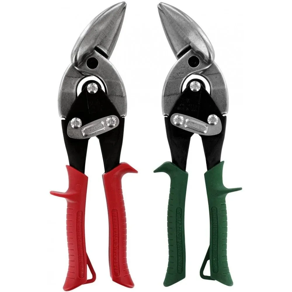 MIDWEST HVAC Tool Kit – 9 Piece Set Includes Aviation Snips with Metalworking Tools & Bag – MWT-HVACKIT03