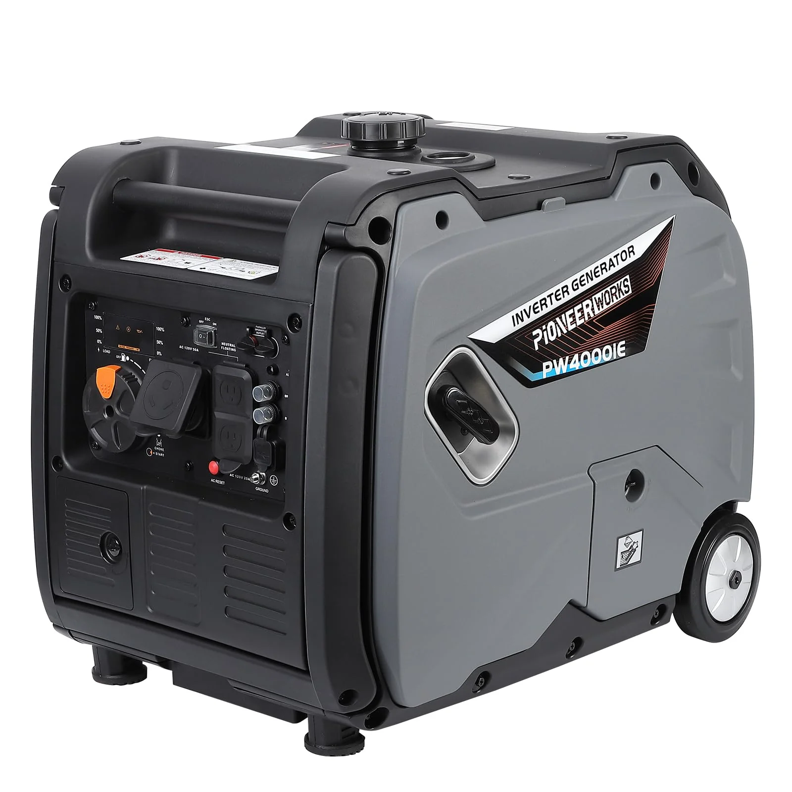 Garvee Portable Power Station - 4000W Inverter Generator, 120V AC Outlet, Silent Operation, CO Safety Alert, Ideal for Camping & Home Use