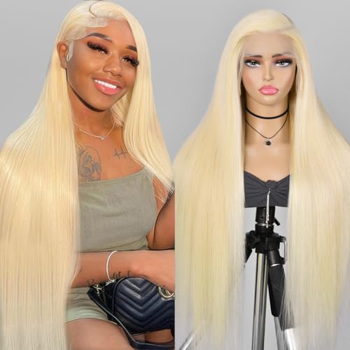 2026 Alididi 30Inch 613 13×6 Lace Front Wig Human Hair 200 Density 613 Lace Front Wig Human Hair Blonde Wig Human Hair Straight Lace Frontal Wig Human Hair Pre Plucked With Baby Hair (613 Blonde Wig)