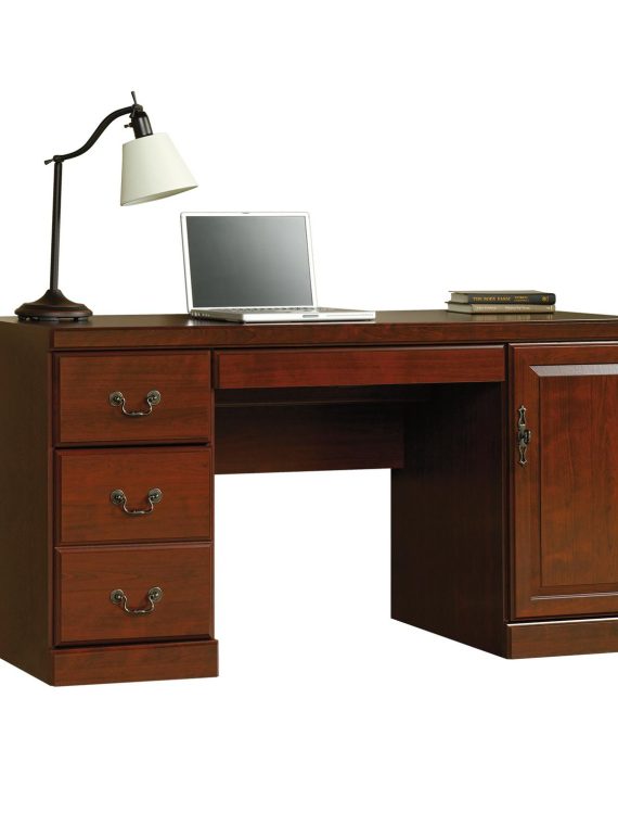 2026 Sauder Heritage Hill Computer Credenza Desk, Classic Cherry Finish