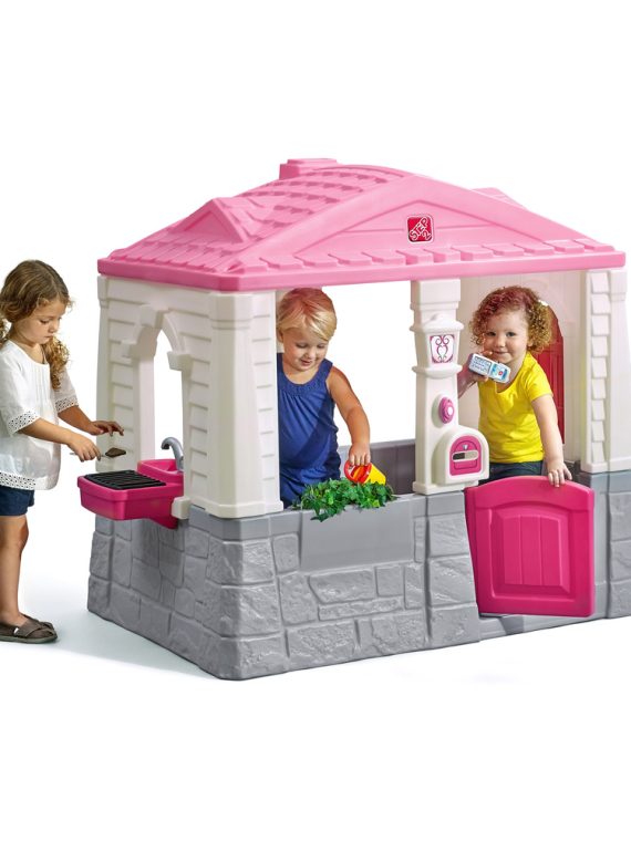 2026 Step2 Neat and Tidy Pink Cottage Playhouse, for Toddlers