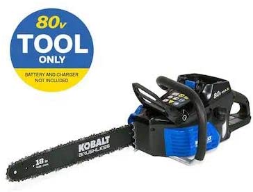 2026 80-volt Max-volt Lithium Ion (Li-ion) 18-in Cordless Electric Chainsaw