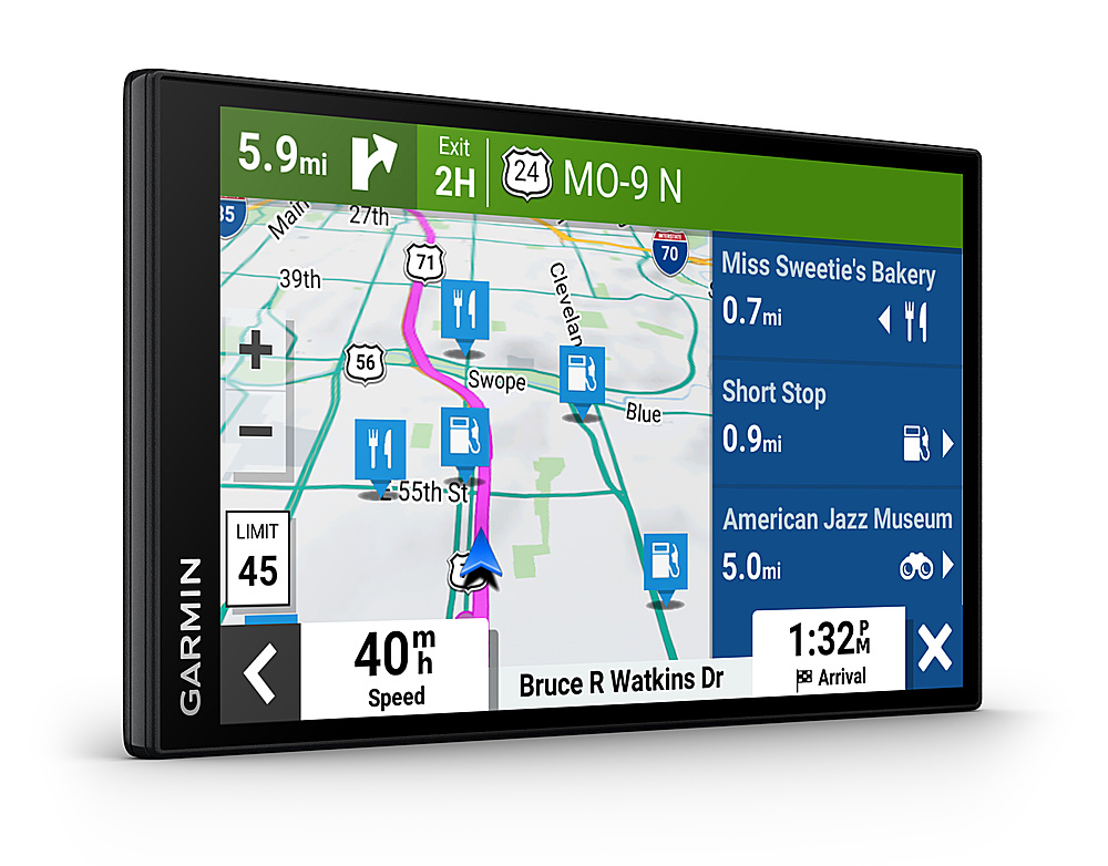 2026 Garmin – DriveSmart 76 7′′ GPS with Built-In** Bluetooth, Map Updates and Traffic Updates – Black