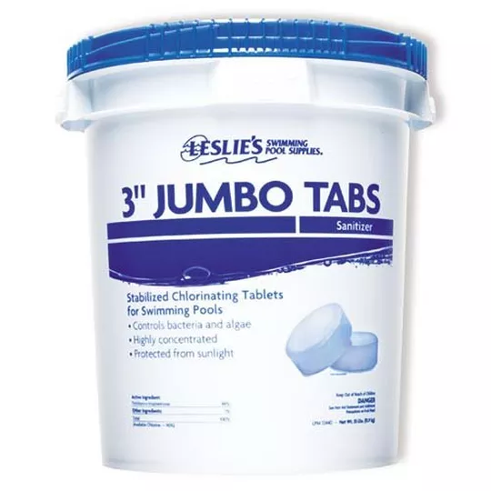 Leslie’s – 3 in. Jumbo Chlorine Pool Tabs – 35 lbs. Bucket