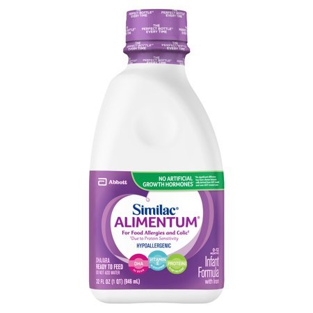 2026 Similac Alimentum Hypoallergenic Baby Formula For Food Allergies and Colic, 6 Count Ready-to-Feed, 1-Quart Bottle, @generated, 32-Fluid Ounces