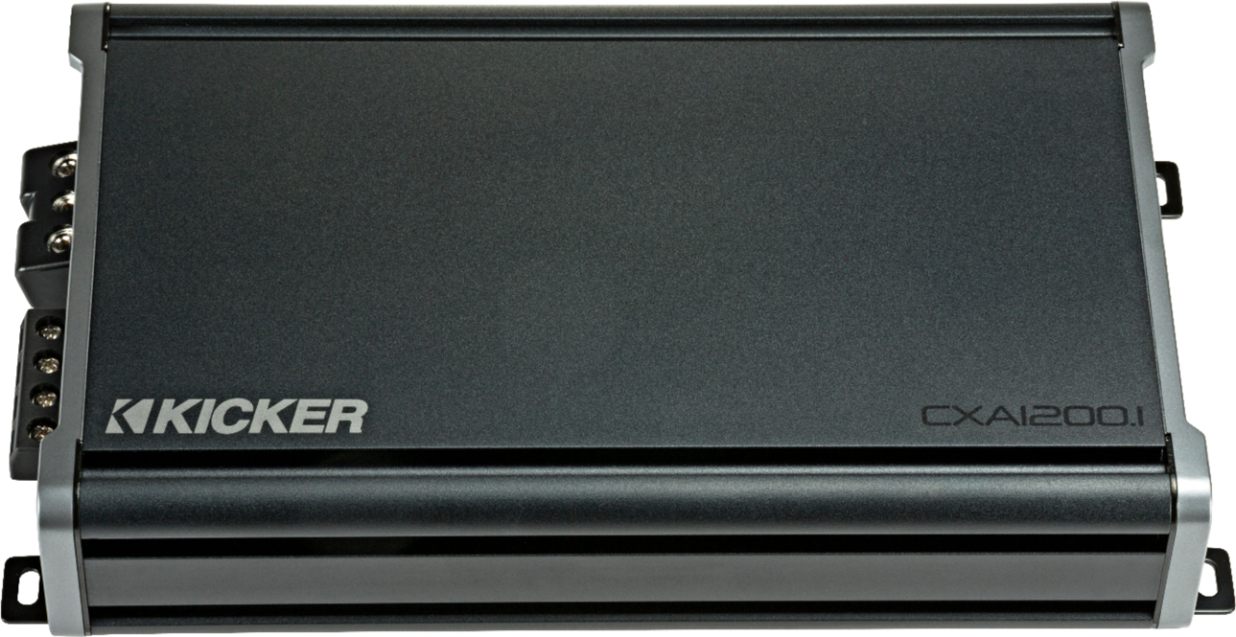 2026 KICKER – CX 1200W Class D Digital Mono Amplifier with Variable Low-Pass Crossover – Black