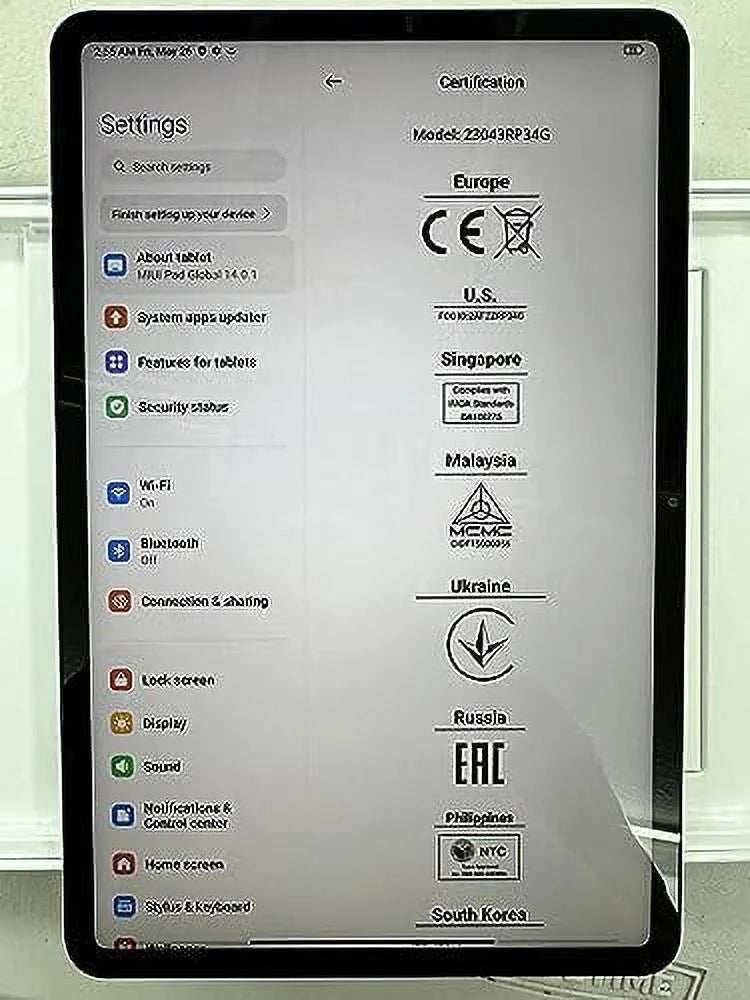 2026 Xiaomi Pad 6 WiFi Version 11 inches Global 144Hz 8840mAh Bluetooth 5.2 Four Speakers Dolby Atmos 13 Mp Camera (128GB + 6GB, Gravity Gray)