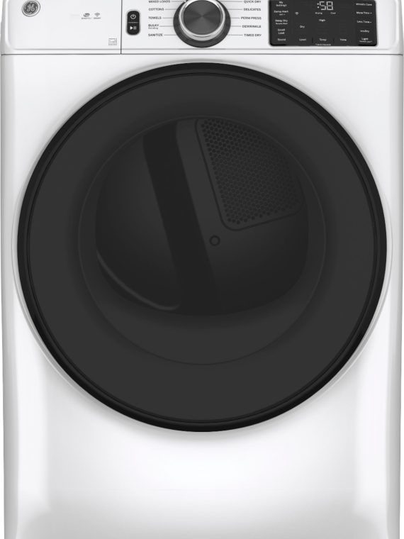 2026 GE – 7.8 Cu. Ft. 10-Cycle Electric Dryer – White