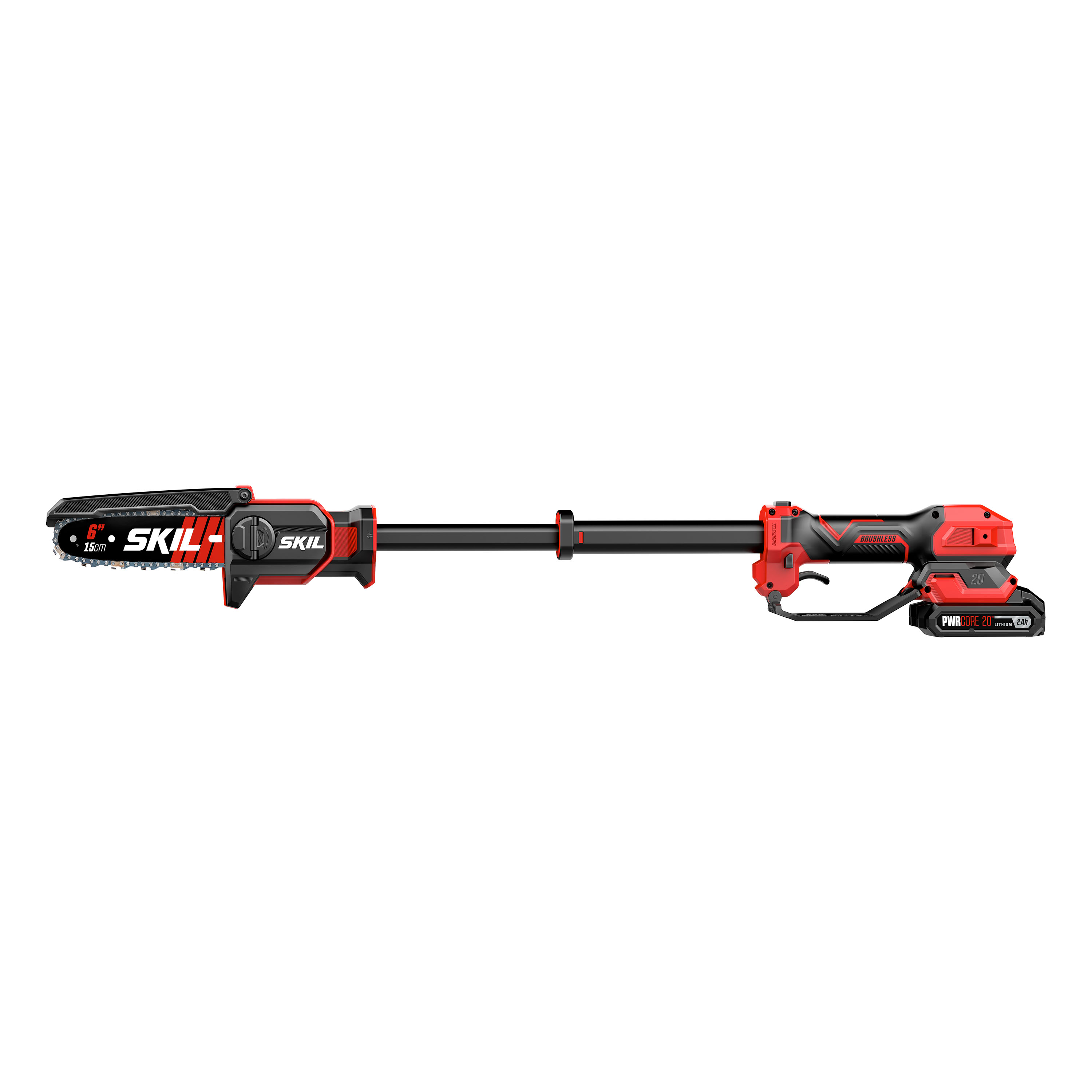 2026 SKIL 20V 6′′ Pruning Saw Telescopic with 2.0Ah – red/black