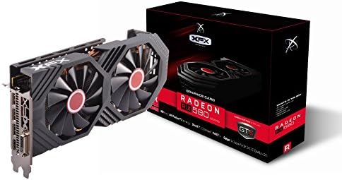 2026 XFX Radeon RX 580 GTS XXX Edition 1386MHz OC+  8GB GDDR5  VR Ready  Dual BIOS  3xDP HDMI DVI  AMD Graphics Card (RX-580P8DFD6)