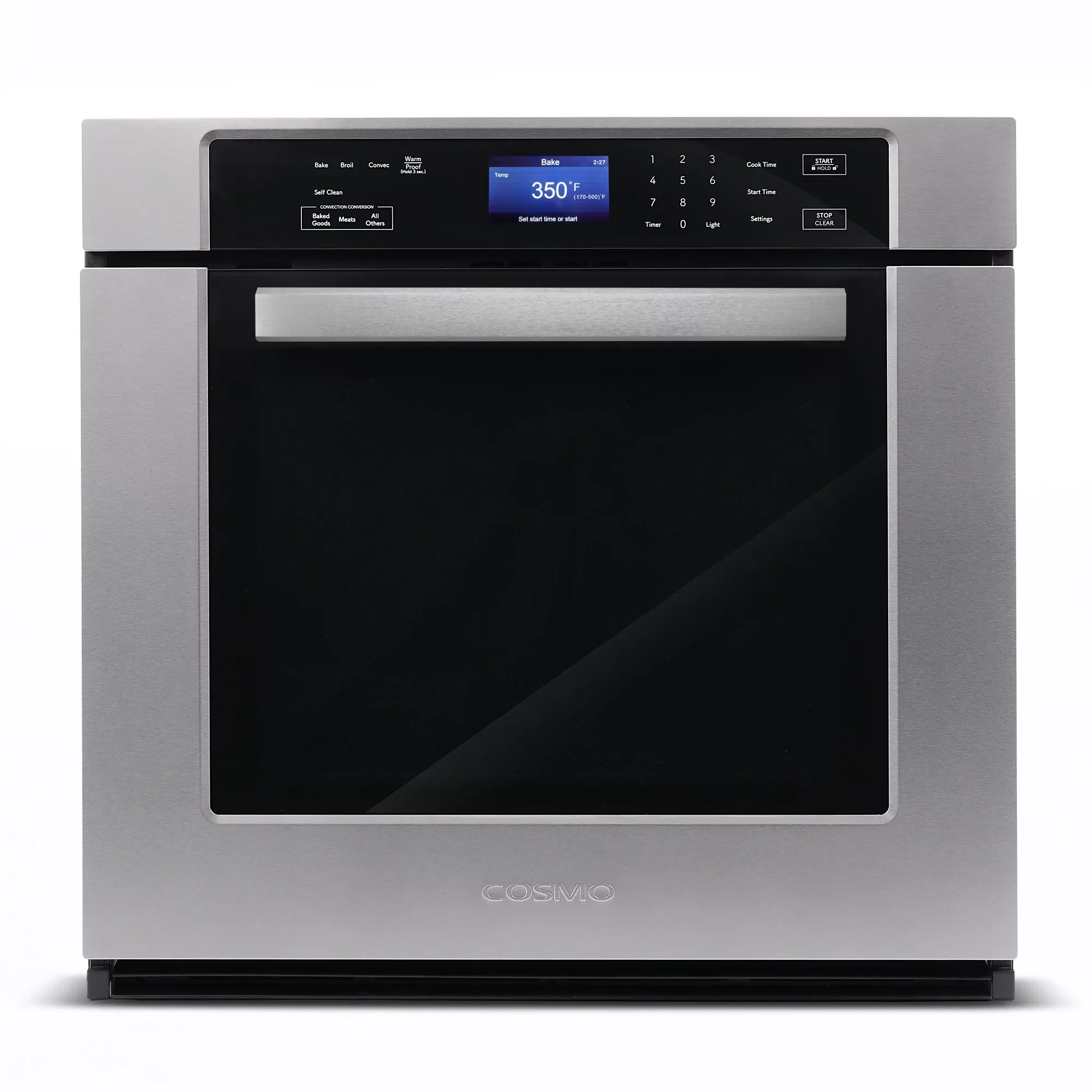 30 in. 5 cu. ft. Single Electric Wall Oven with True European Convection and Self Cleaning in Stainless Steel