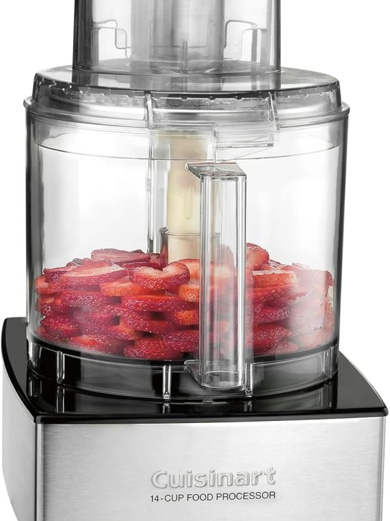 2026 Cuisinart Food Processor 14-Cup Vegetable Chopper for Mincing  Dicing  Shredding  Puree & Kneading Dough  Stainless Steel  DFP-14BCNY