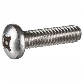 2026 6-32 x 1/4x22 Tamper-Proof Security Machine Screw - Pan Phillips Head - 18-8 Stainless Steel - 100 Pk