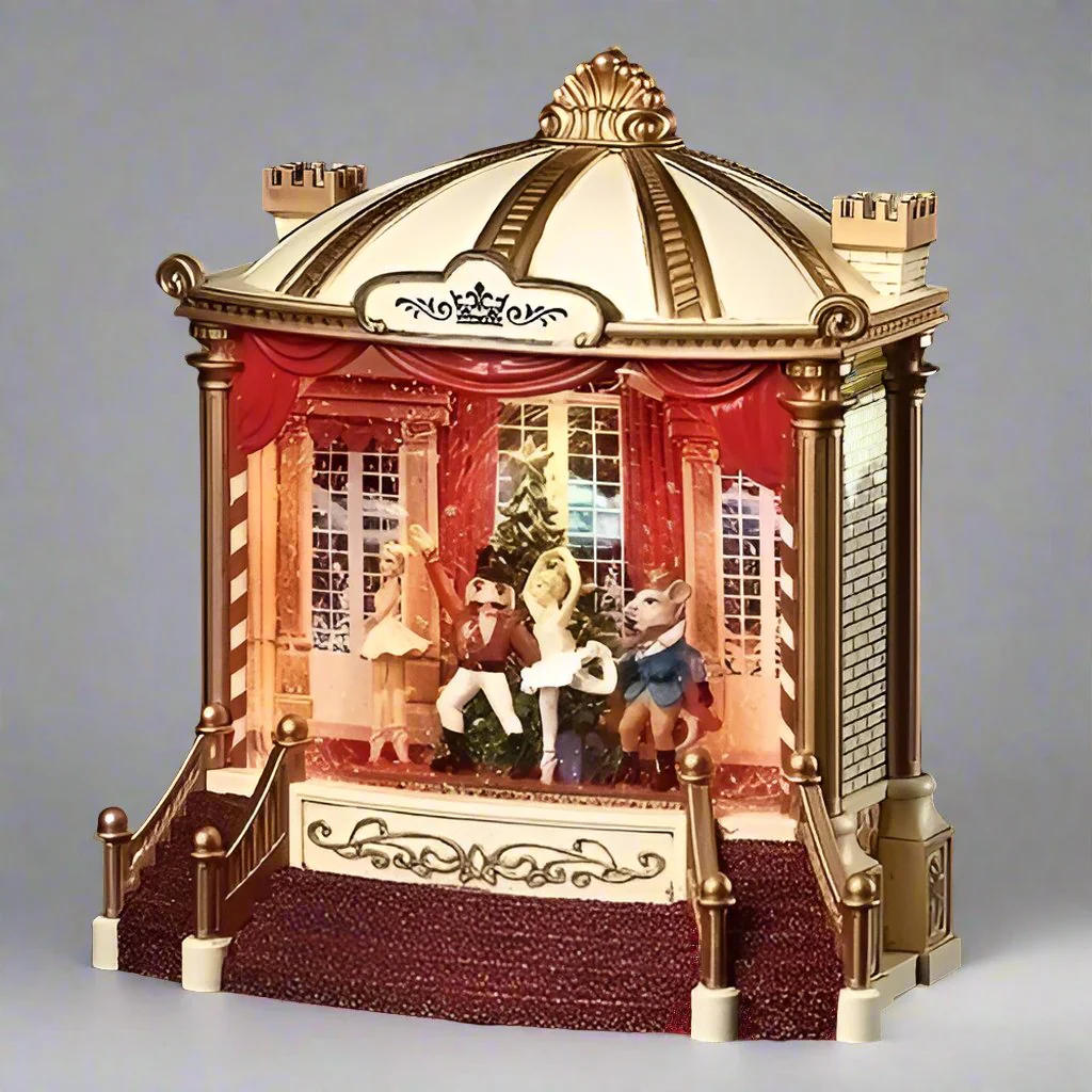 Lighted Musical Swirl Nutcracker Stage Snow Globe, 9.25