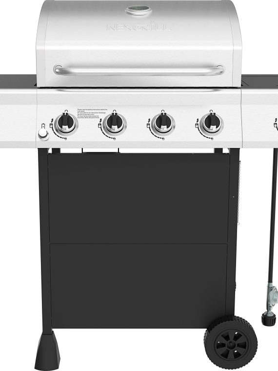 2026 Nexgrill – 4 Burner + Side Burner Cart Gas Grill – Black