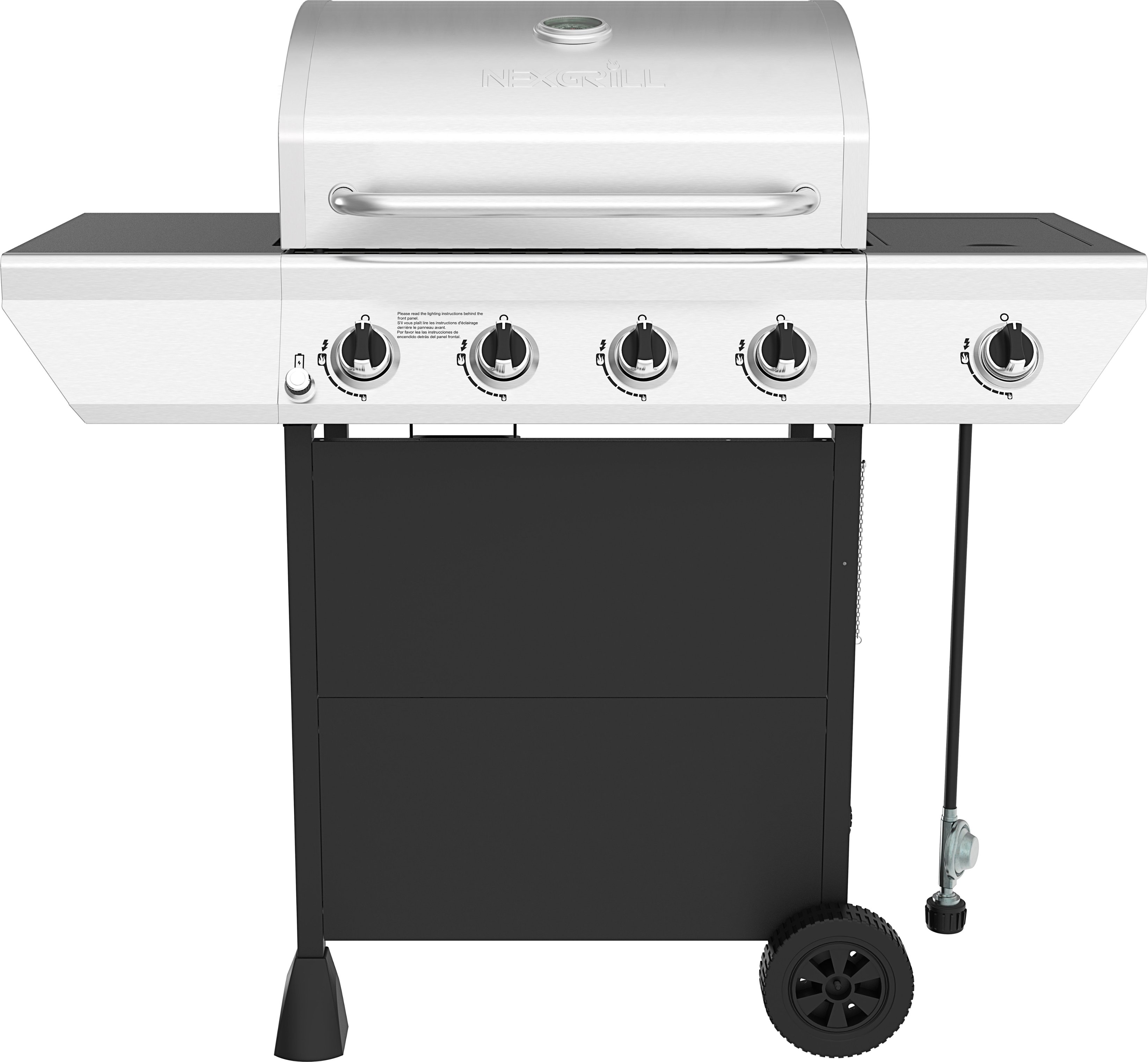 2026 Nexgrill – 4 Burner + Side Burner Cart Gas Grill – Black