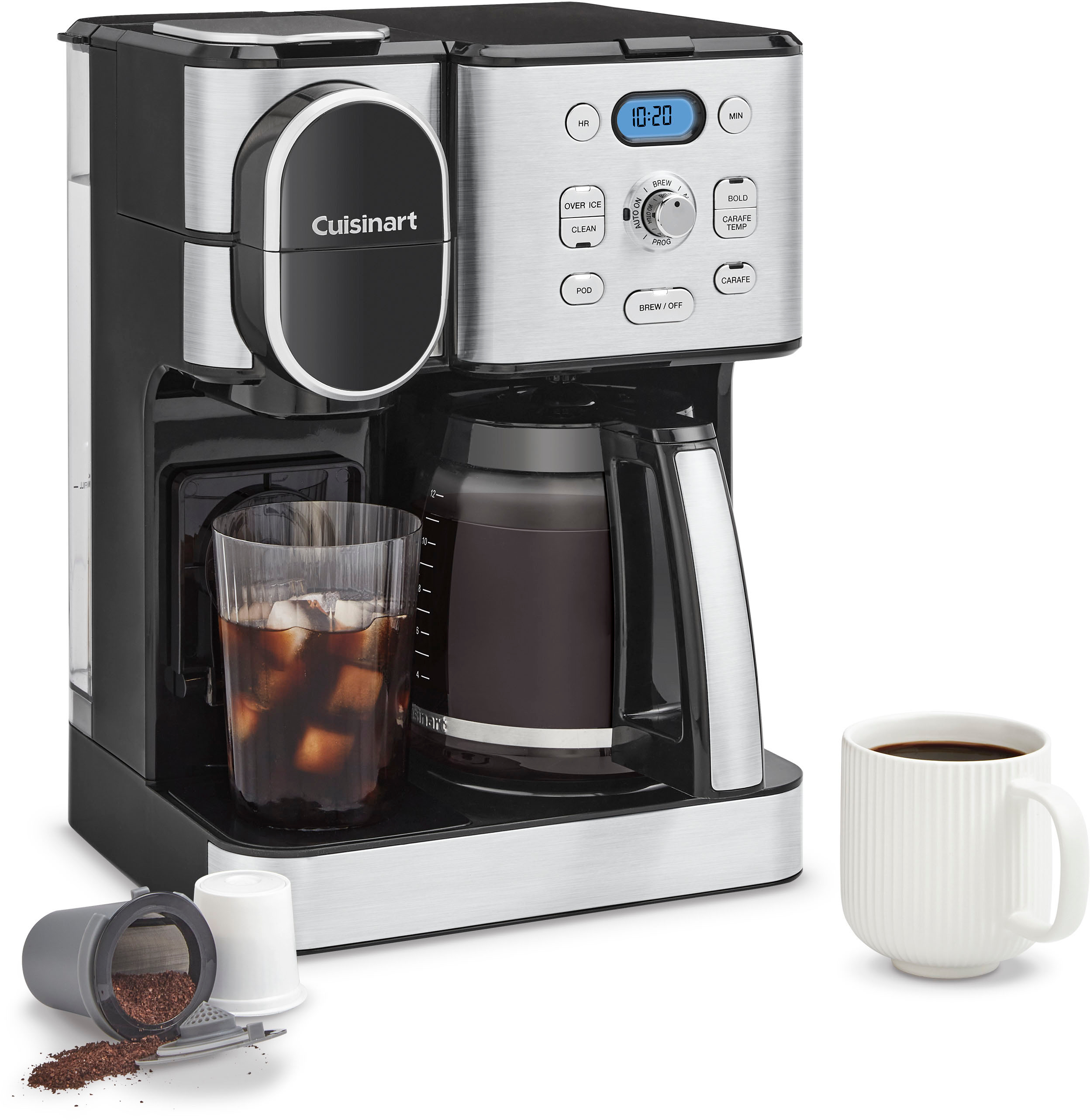 2026 Cuisinart – 12 Cup 2-In-1 Coffee Center Coffeemaker – Black Stainless Steel