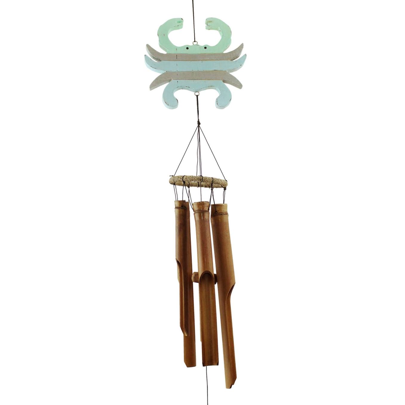 Cohasset Gifts u0026 Garden Pastel Crab Bamboo Wind Chime