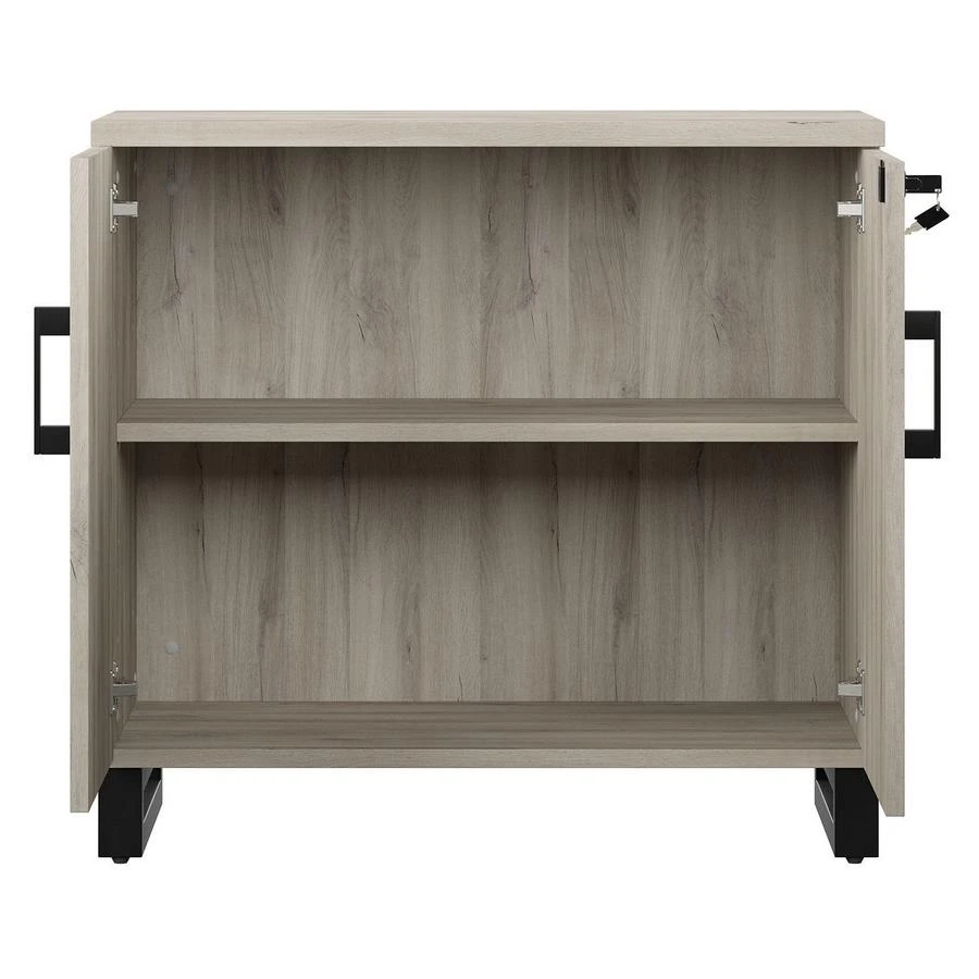 Apex Storage Cabinet, Weathered Oak