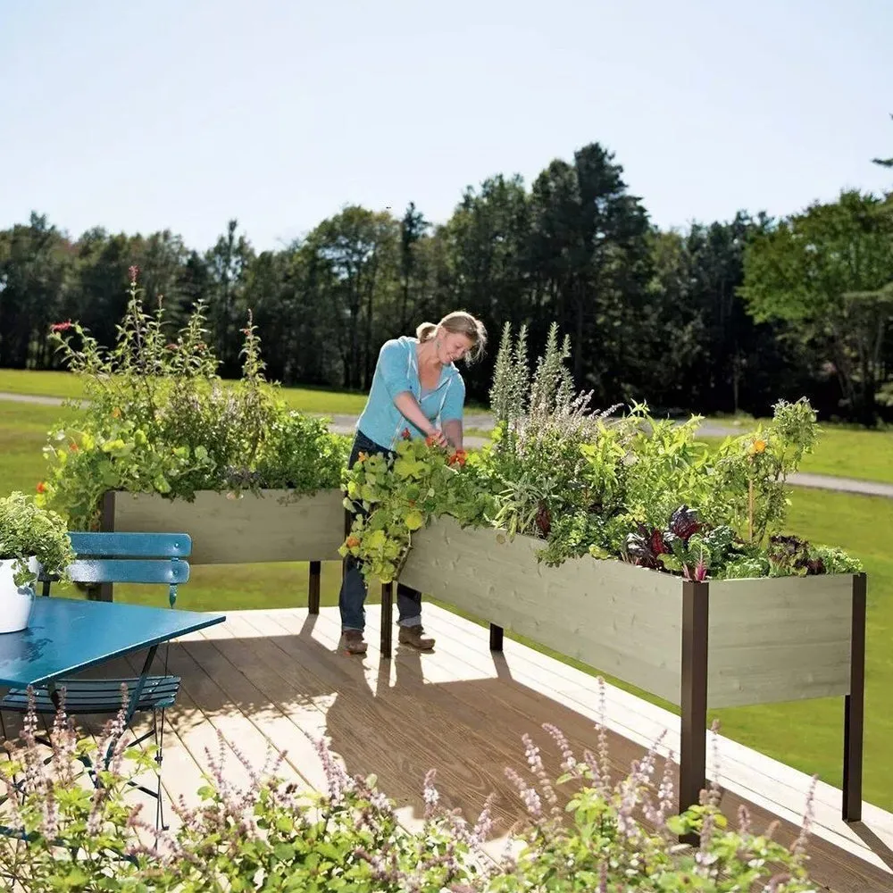 🎉Mart special today🎉Last 30sets Self-Watering Eco-Stained Elevated Planter Box