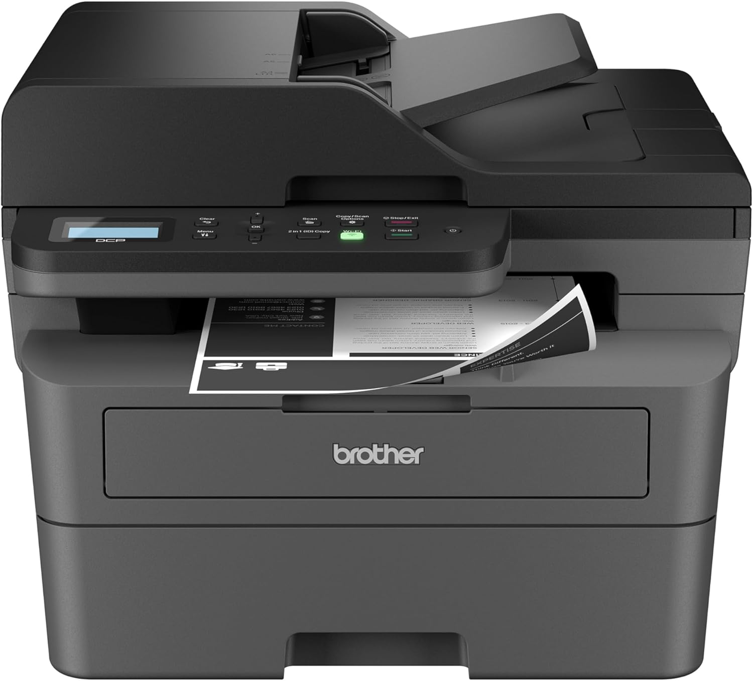 2026 Brother DCP-L2640DW Wireless Compact Monochrome Multi-Function Laser Printer with Copy and Scan  Duplex  Mobile  Black & White | Includes Refresh Subscription Trial(1)  Amazon Dash Replenishment Ready