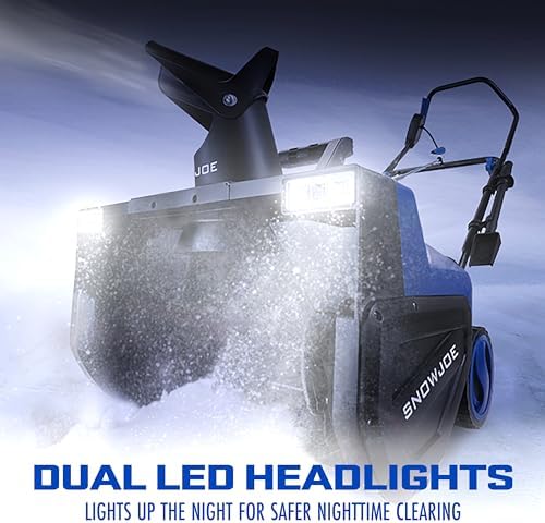 2026 Snow Joe SJ627E Electric Walk-Behind Snow Blower w/ Dual LED Lights  22-inch  15-Amp