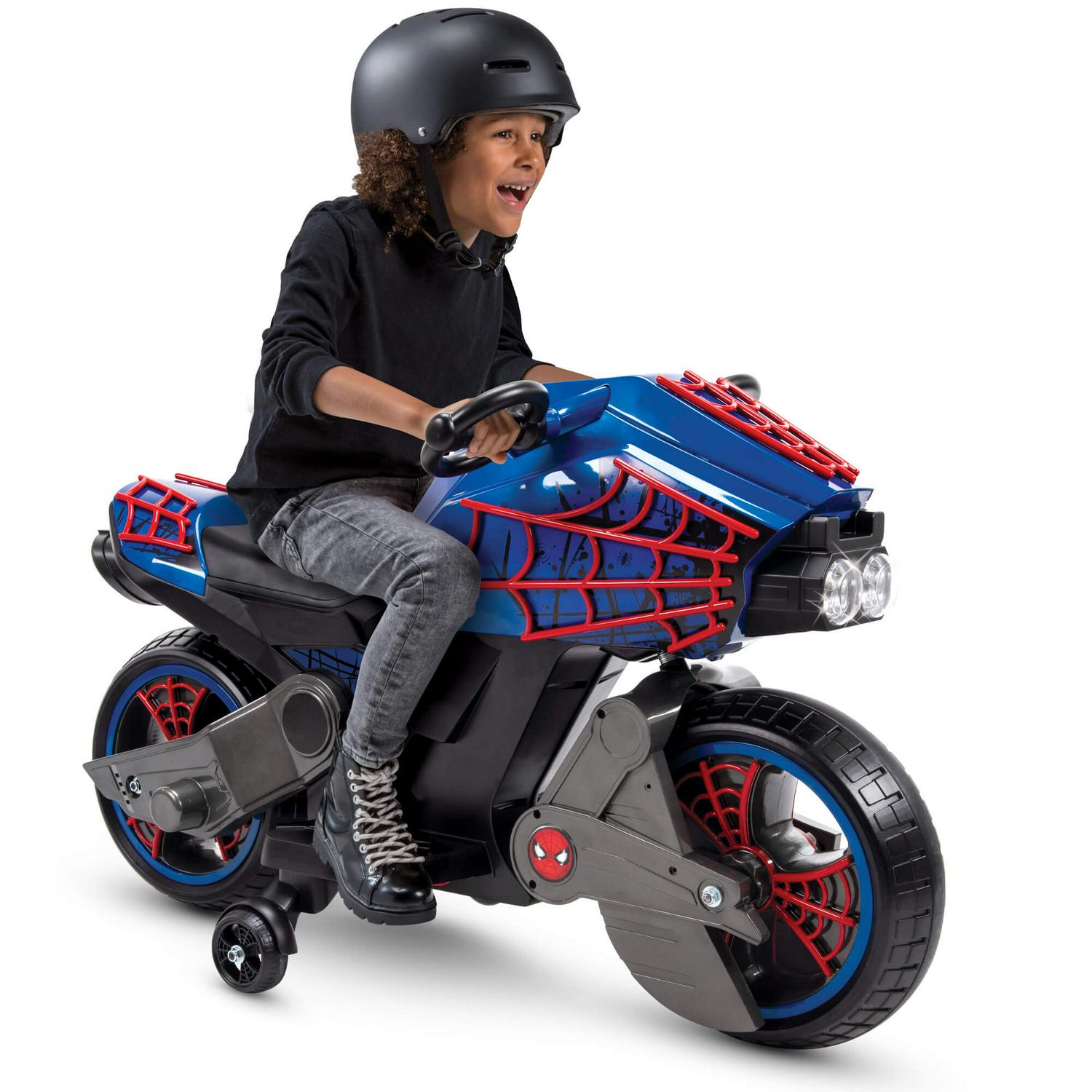 2026 Marvel Spider-Man 6V Battery Powered Motorcycle Ride-on Toy for Boys, by Huffy
