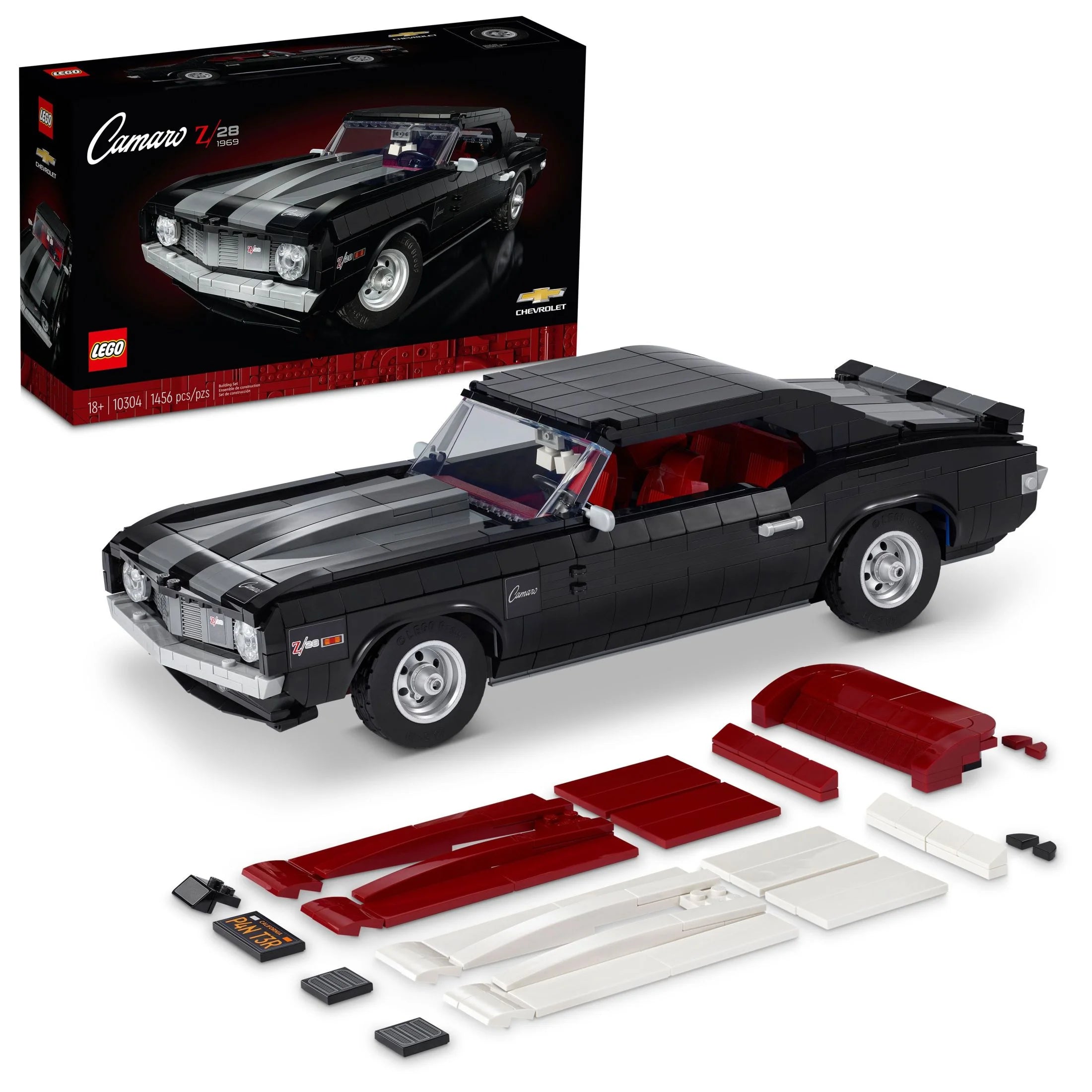 2026 LEGO Icons Chevrolet Camaro Z28 10304, Customizable Classic Car Model Building Kit for Adults, Vintage American Muscle Car, Great Gift Idea