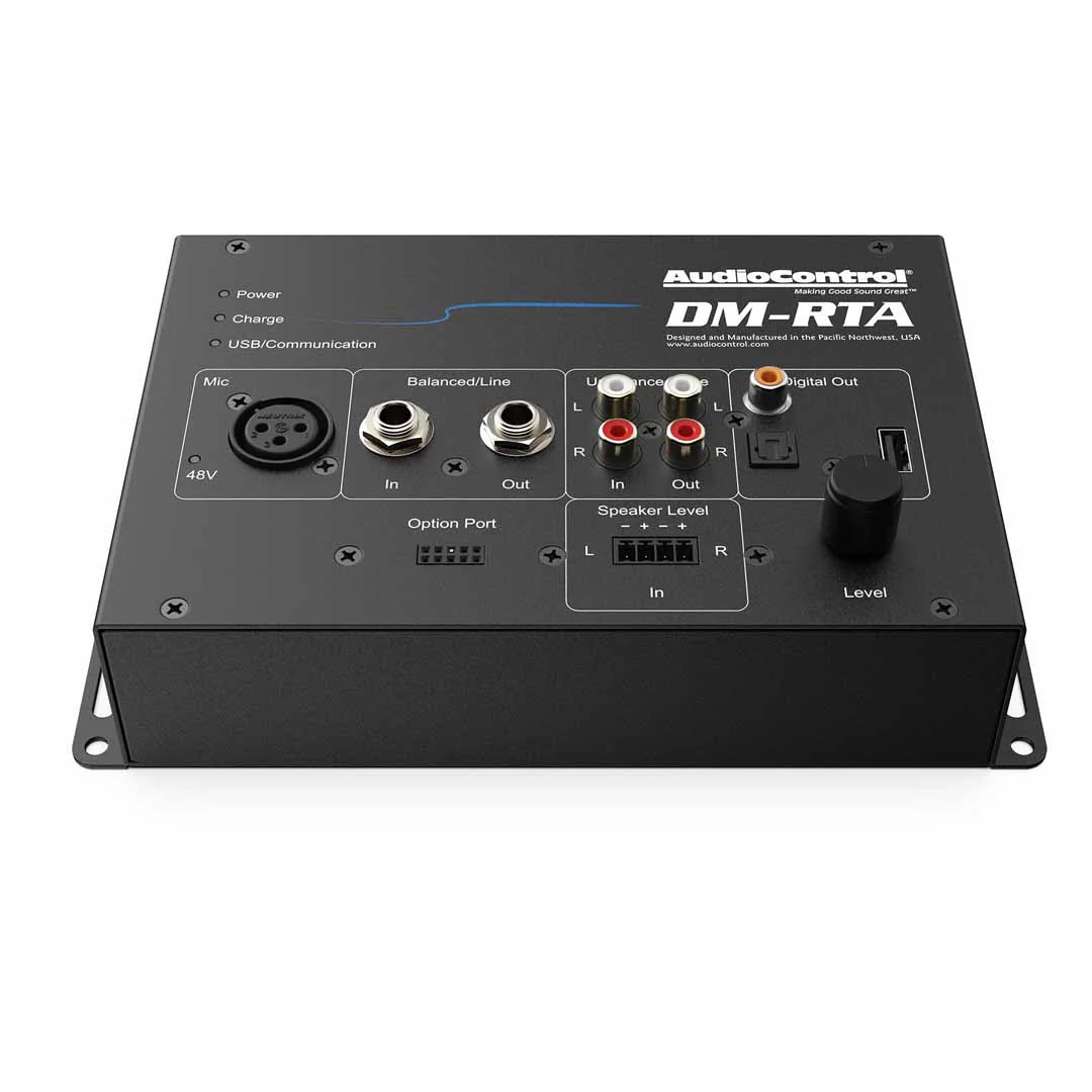 AudioControl DM-RTA BASE KIT, Hard Case w/ Test Leads, USB A to A and Power Supply