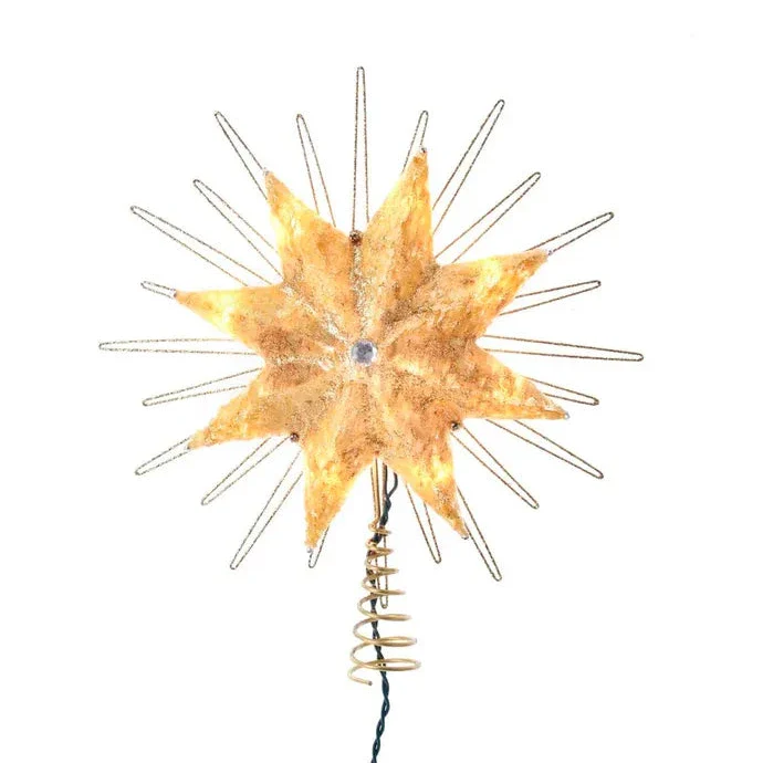 10-Light Capiz Gold Star Treetop, 12
