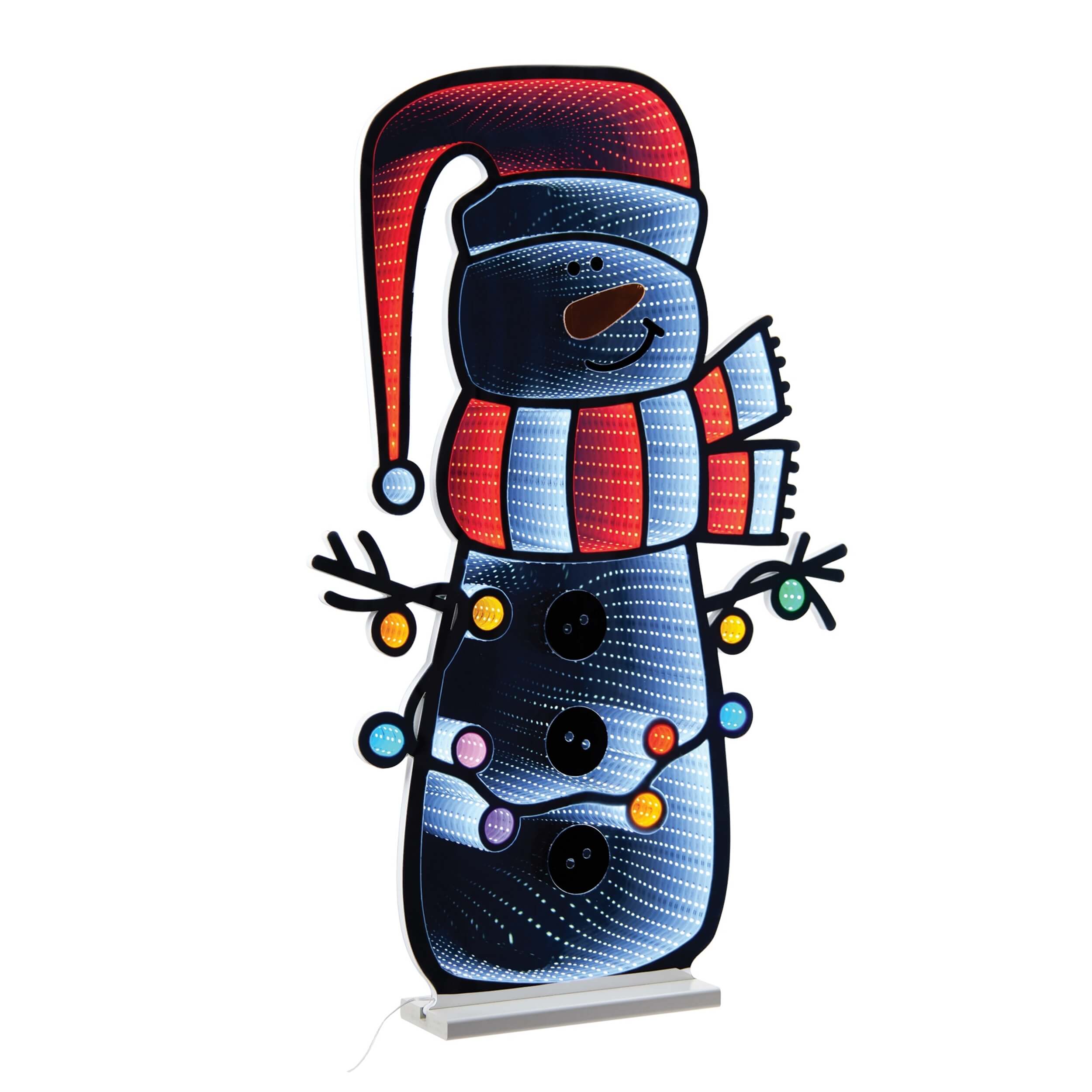 Snowman w/Lights Infinity Light 35