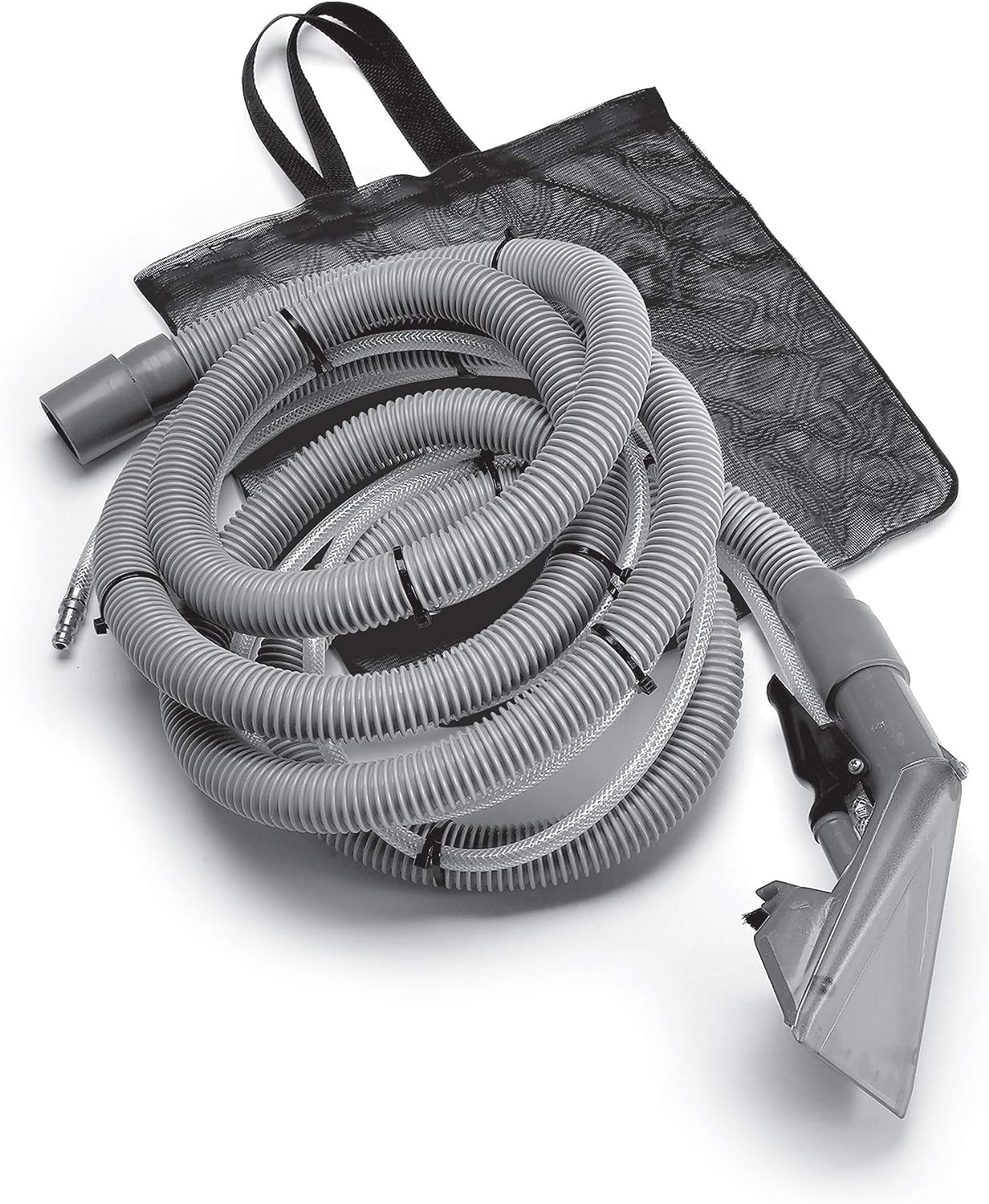 2026 Rug Doctor Universal Attachment for X3 Commercial Cleaner  12-ft Hose  for Carpet  Rugs  Upholstery  Stairs  Mattresses  Hand Tool  12′  Grey