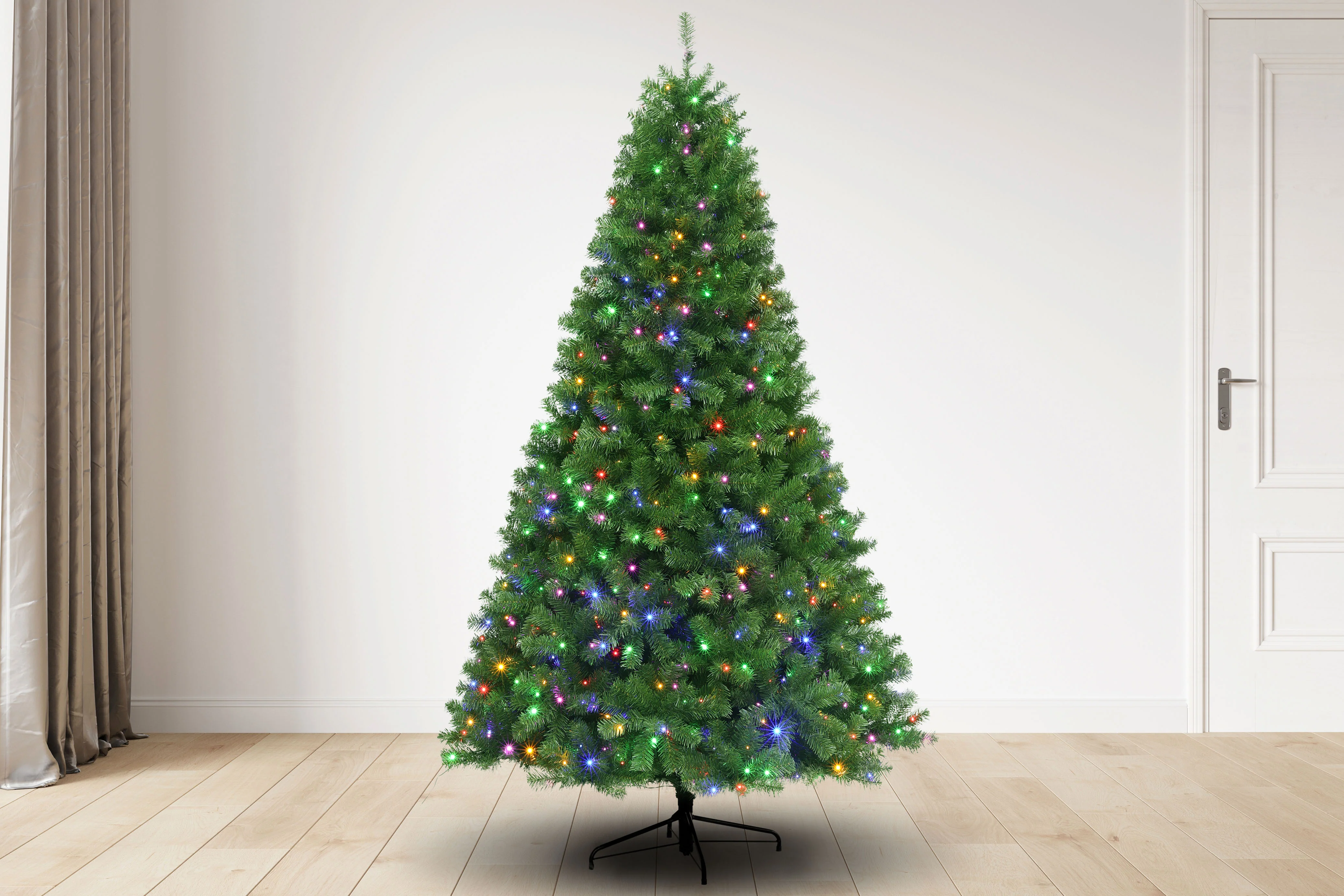 7.5 ft Montauk Supreme Christmas Tree with 800 3mm Dual Color lights - 9 Function, 55D