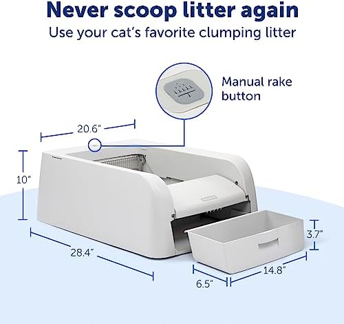 2026 PetSafe ScoopFree Clumping Automatic Self Cleaning Cat Litter Box for Clumping Litter – Superior Odor Control – Never Scoop Litter Again – for Single and Multi-Cat Households