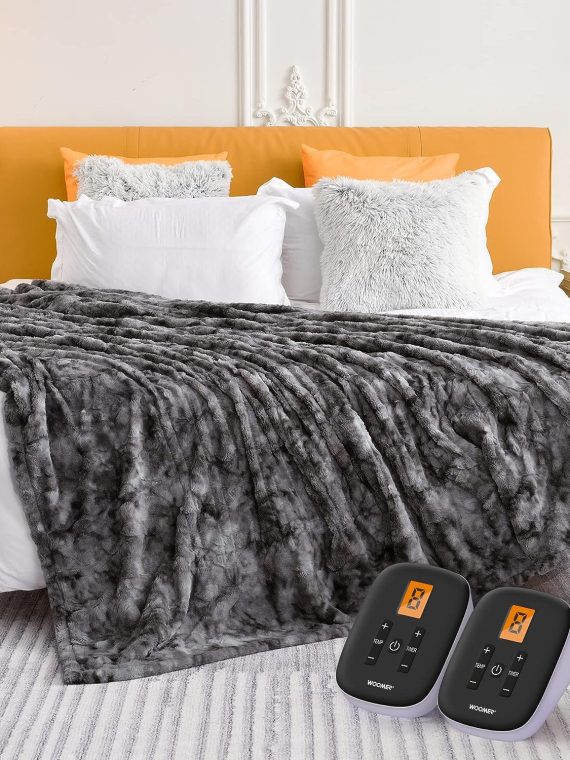 2026 WOOMER Heated Blanket King Size Electric Blanket 90′′x 100′′
