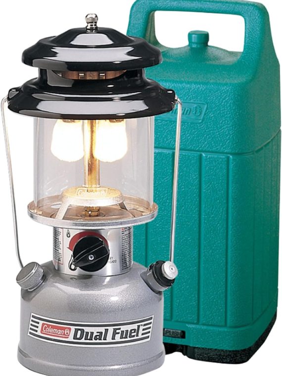 2026 Coleman Premium Dual Fuel Lantern with Carry Case  Portable Lantern with Adjustable Brightness includes Handle  Mantles  Filter Funnel  and Carry Case; Great for Camping  Power Outages  & Emergencies
