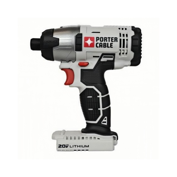 Porter Cable Factory Reconditioned 20-Volt Max Lithium-Ion 1/4-Inch Hex Impact Driver, Bare Tool, Pcc641
