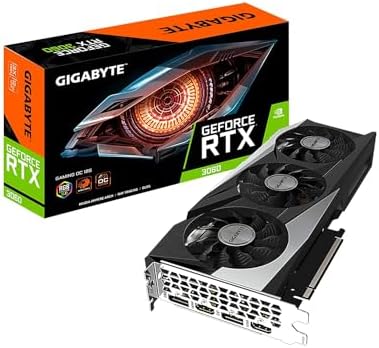 2026 GIGABYTE GeForce RTX 3060 Gaming OC 12G (REV2.0) Graphics Card  3X WINDFORCE Fans  12GB 192-bit GDDR6  GV-N3060GAMING OC-12GD Video Card